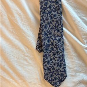 Floral Blue Tie
